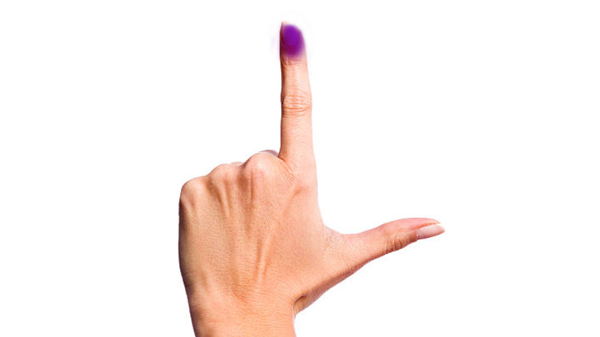 L sign Loser Vote Election