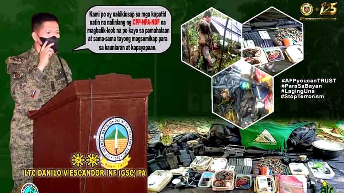 Militar nakasagupa ng NPA sa Quezon
