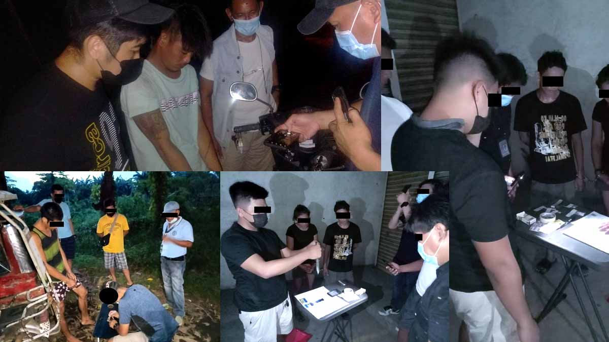 Sa Laguna 6 DRUG SUSPECTS TIMBOG SA SERYE NG BUY BUST OPS
