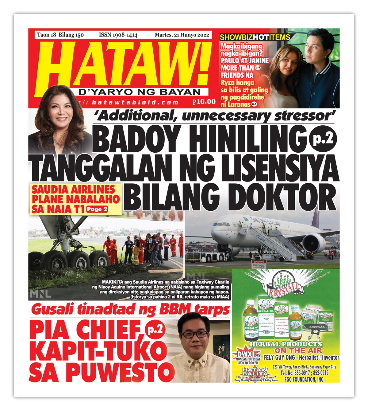 062122 Hataw Frontpage