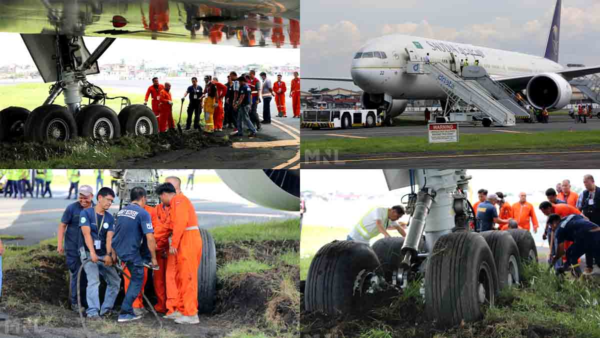 Saudia Airlines plane nabalaho sa NAIA T1