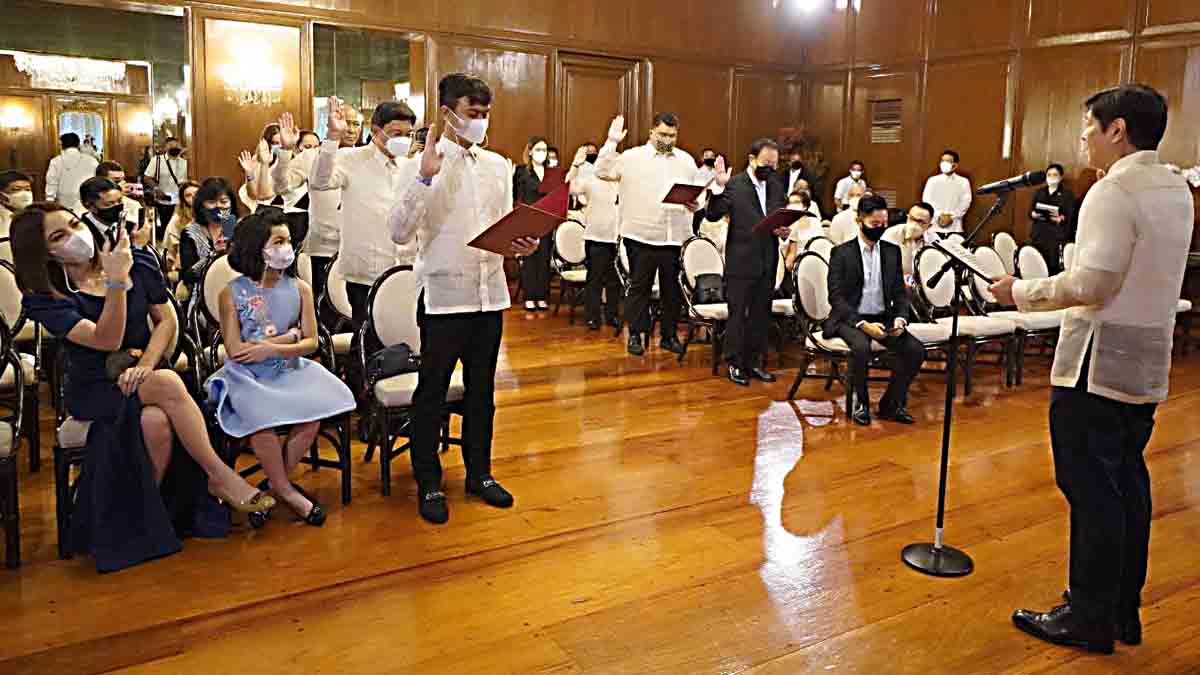 Bongbong Marcos BBM oath taking cabinet members