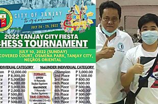 Michael Jan Stephen Bonbon Inigo 2022 Tanjay City Fiesta Chess