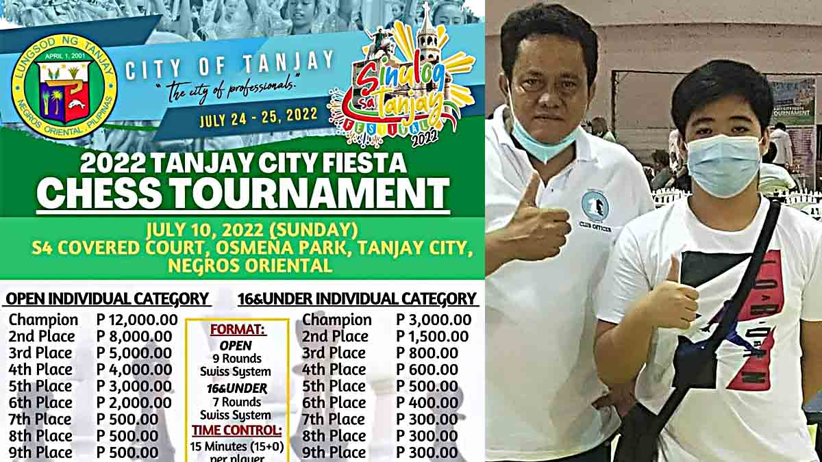 Michael Jan Stephen Bonbon Inigo 2022 Tanjay City Fiesta Chess