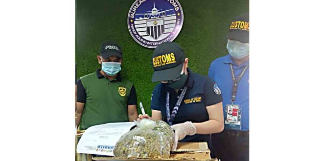 P1.2-M kush & liquid Marijuana nasabat ng BoC - Port of NAIA