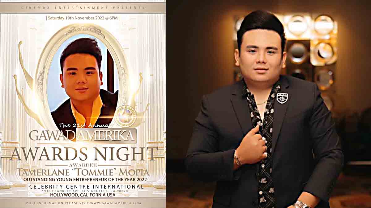 Tommie Mopia Gawad America award