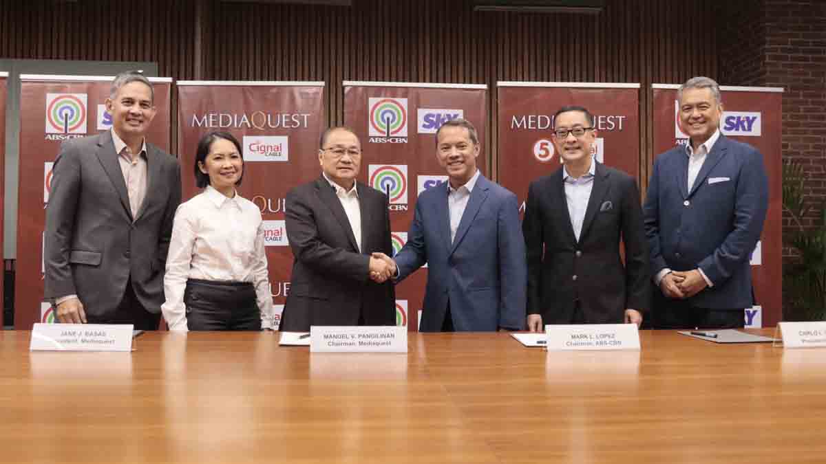 ABS-CBN TV5 MVP Mediaquest Mark Lopez Carlo Katigbak Jane Basas Al Panlilio