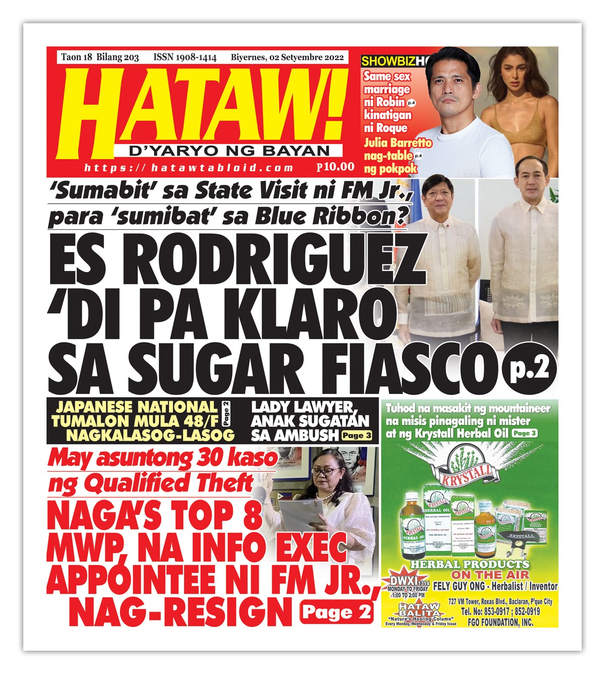 090222 Hataw Frontpage