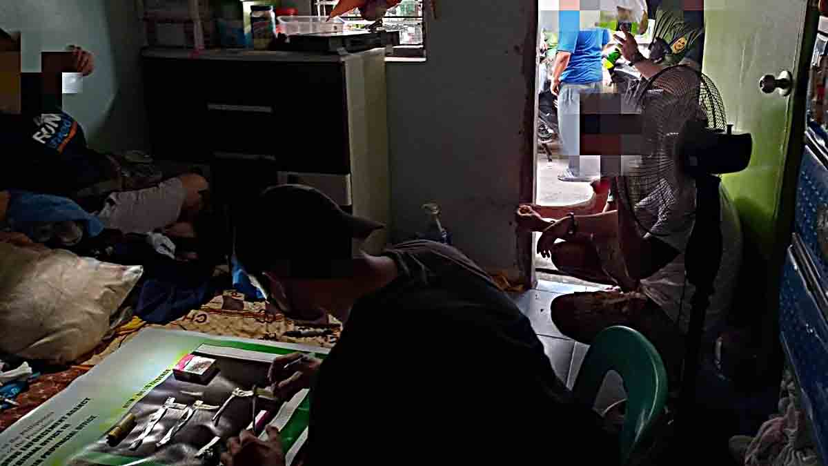 DRUG DEN SINALAKAY 4 tulak arestado