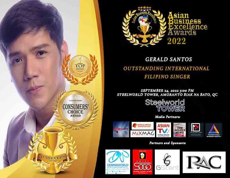 Gerald Santos Asian Business Excellence Awards