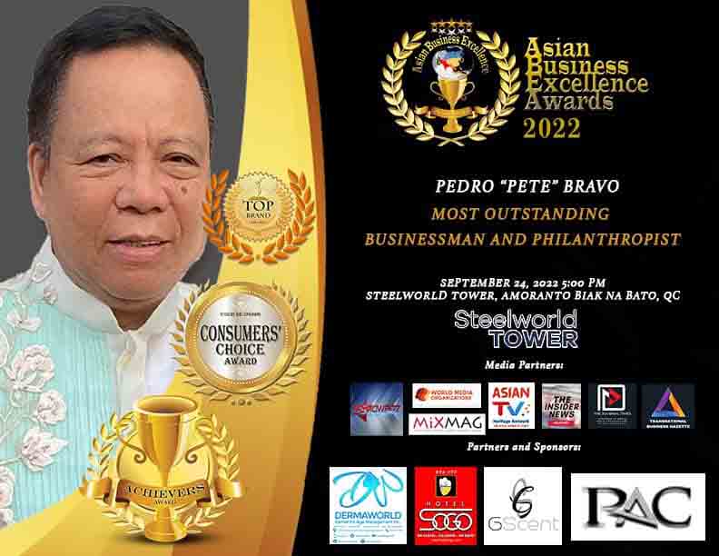 Pedro Bravo Asian Business Excellence Awards