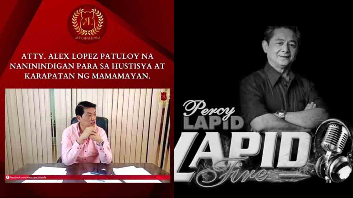 Atty Alex Lopez Percy Lapid