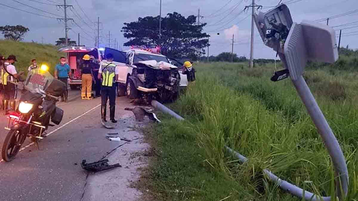 Driver, sekretarya sugatan ALKALDE NG MARILAO, BULACAN PATAY SA AKSIDENTE