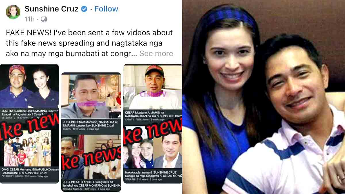Sunshine Cruz Cesar Montano