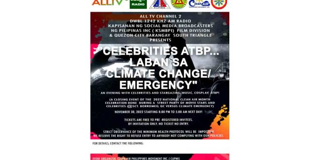 Celebrities Atbp Laban sa Climate Change Emergency concert