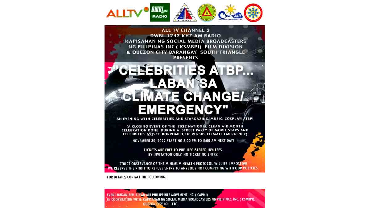 Celebrities Atbp Laban sa Climate Change Emergency concert