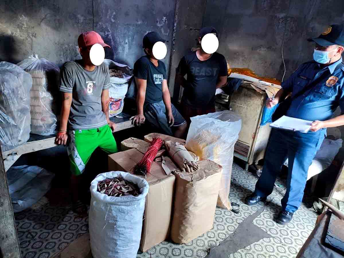 3 tiklo sa ilegal na pagawaan ng paputok