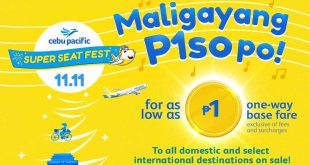 Cebpac Maligayang P1so ngayong 11 11 Cebu Pacific Feat
