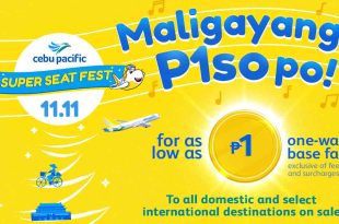 Cebpac Maligayang P1so ngayong 11 11 Cebu Pacific Feat