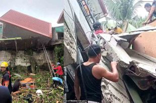 Bebot na-trap, sa gumuhong building, 2 pa sugatan