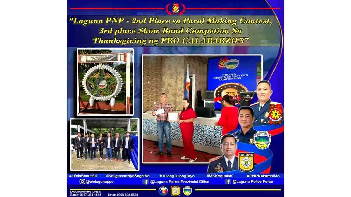 Boy Palatino photo Sa PRO4-A year end thanksgiving competition LAGUNA PPO NAKASUNGKIT NG PANALO