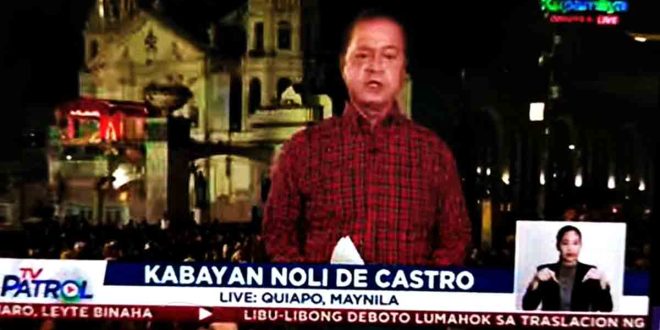 Noli de Castro TV patrol Nazareno 2023