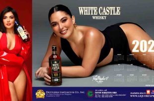 Ria Atayde White Castle Whisky Calendar Girl