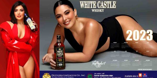 Ria Atayde White Castle Whisky Calendar Girl