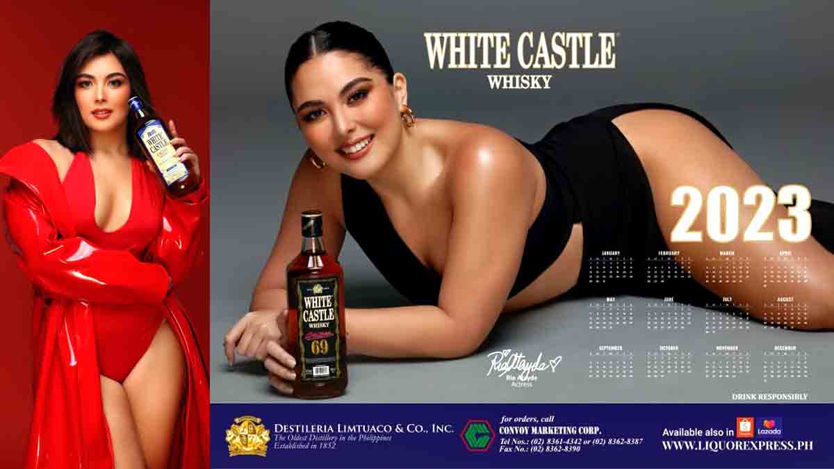 Ria Atayde White Castle Whisky Calendar Girl