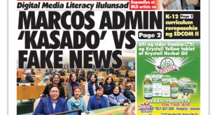 Digital Media Literacy ilulunsad<br>MARCOS ADMIN ‘KASADO’ VS FAKE NEWS