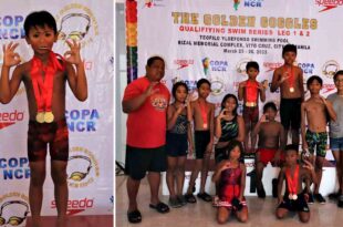 George Clevic Daluz Golden Goggles swim series