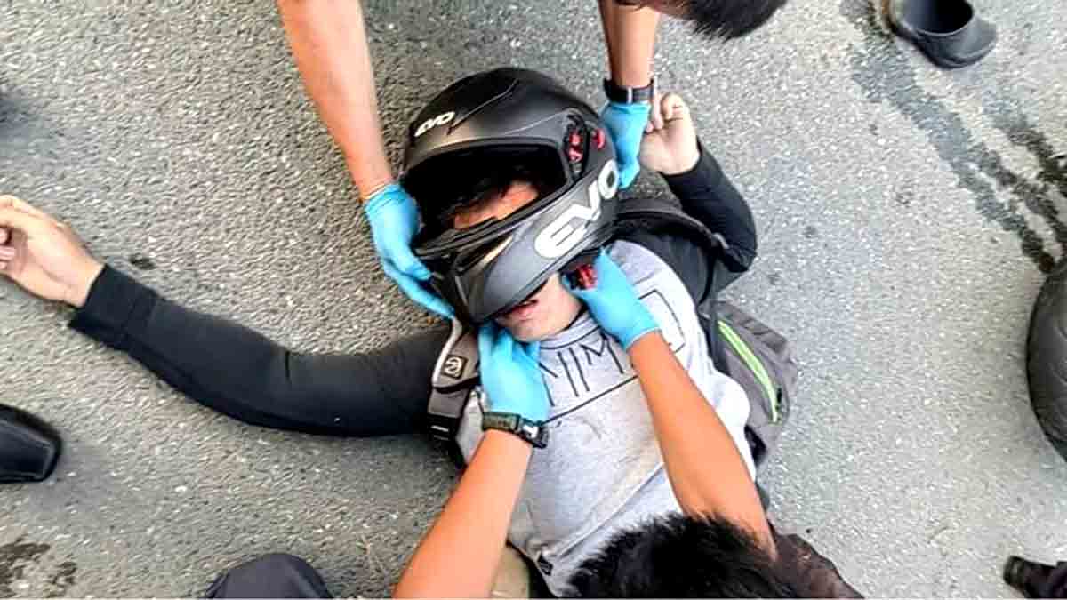 Cellphone sumabog, rider kritikal