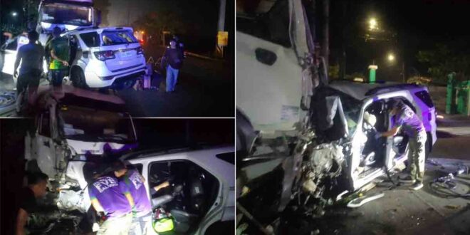Madugong madaling araw na aksidente sa Bulacan TRUCK VS SUV 5 PATAY 2 SUGATAN