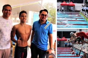 Eric Buhain Miko Vargas Michael Ajido Swimming