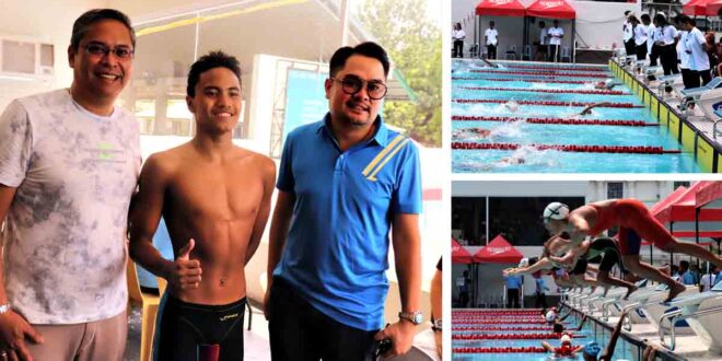 Eric Buhain Miko Vargas Michael Ajido Swimming
