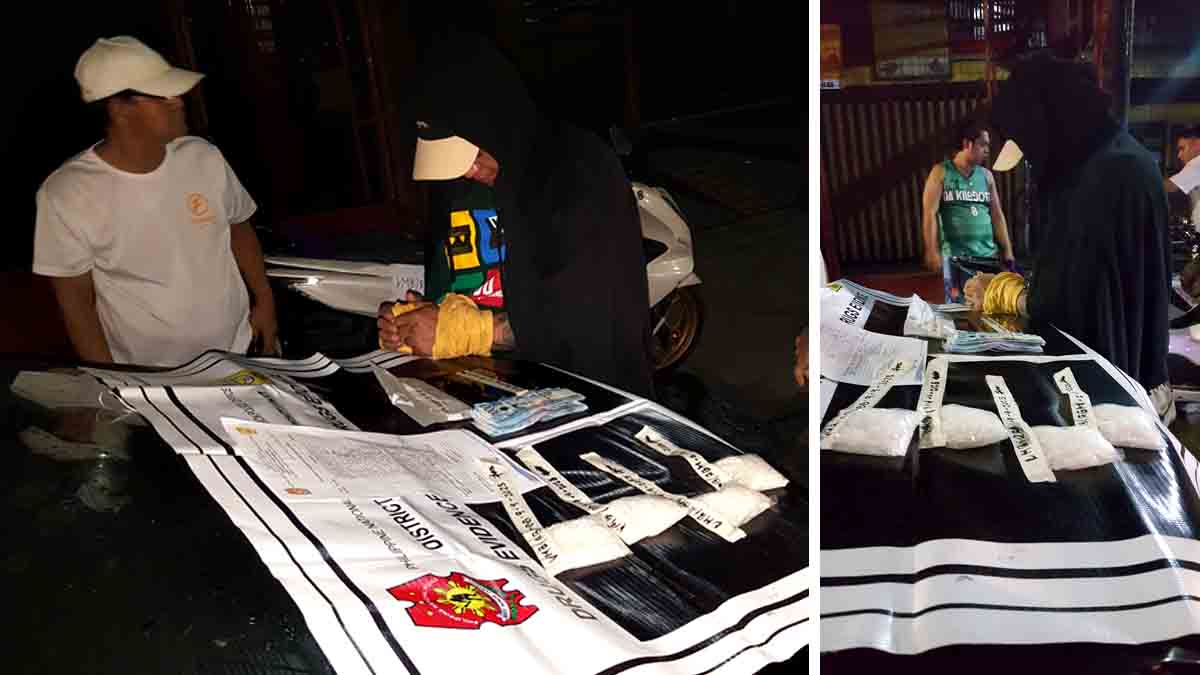 Tatlong beses nang natiklo, TULAK MULING NASAKOTE SA P1.3-M SHABU