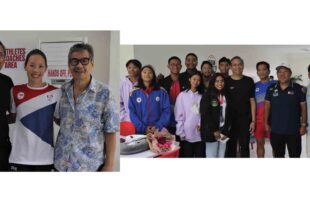 Eric Buhain Xiandi Chua Pinky Brosas Swimming