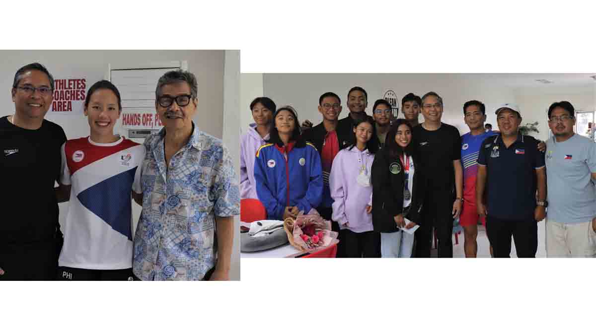 Eric Buhain Xiandi Chua Pinky Brosas Swimming
