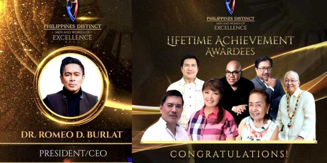 Romm Burlat Philippine Distinct Men and Women of Excellence awards