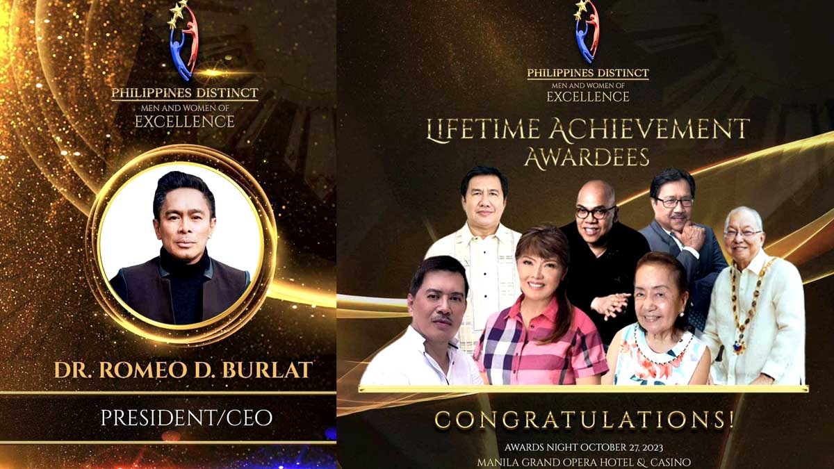 Romm Burlat Philippine Distinct Men and Women of Excellence awards