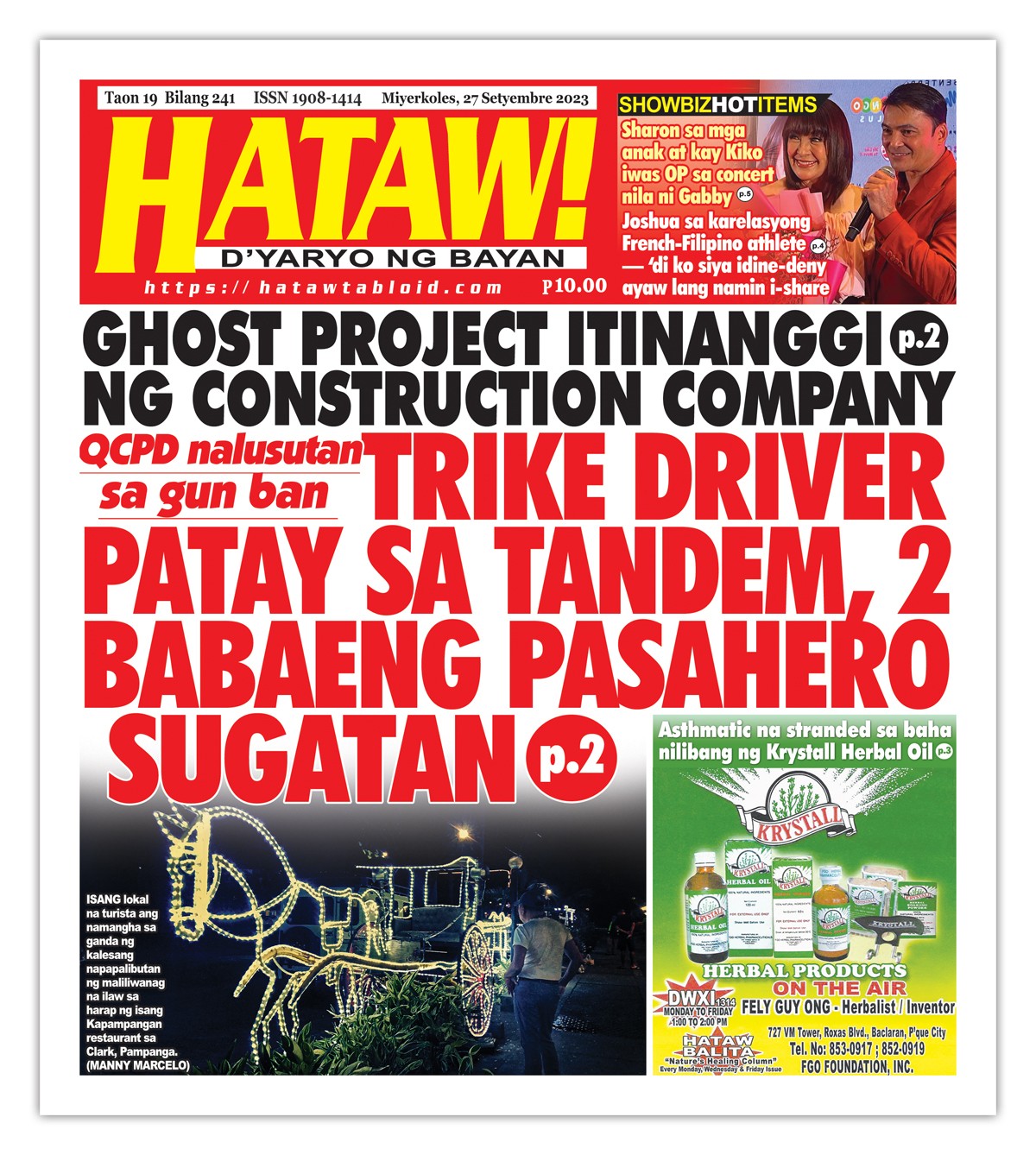 092723 Hataw Frontpage