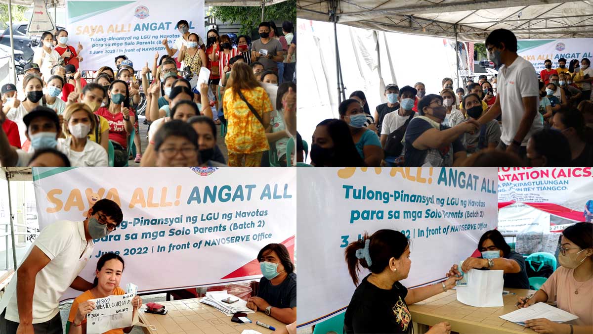 4th batch ng Navotas solo parents, nakatanggap ng cash aid