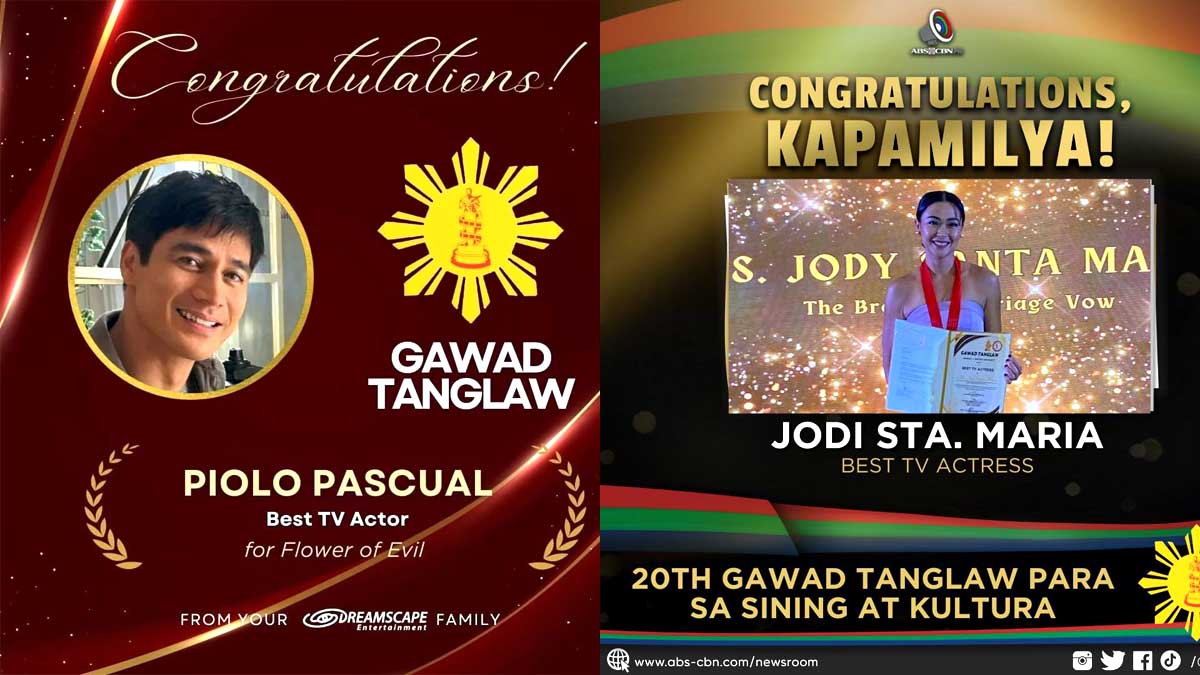 Jodi Sta Maria Piolo Pascual Gawad Tanglaw