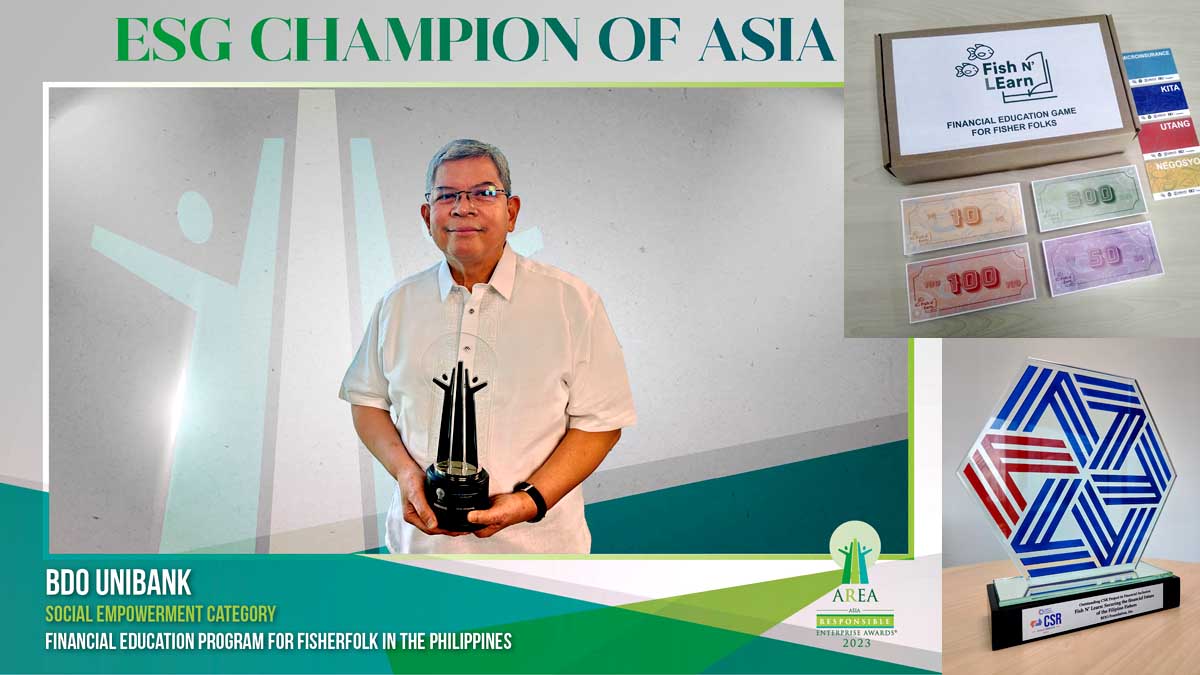 BDO Foundation receives recognition for empowering Filipino fishers