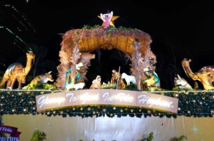 Pagpailaw ng taunang higanteng Belen display