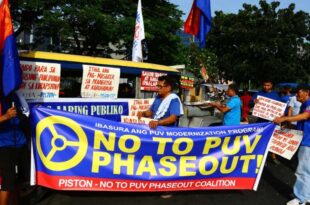 PIStoN Jeepney phaseout rally protest