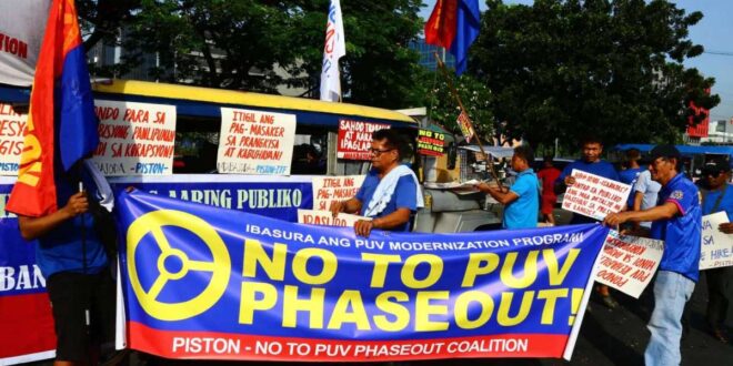 PIStoN Jeepney phaseout rally protest