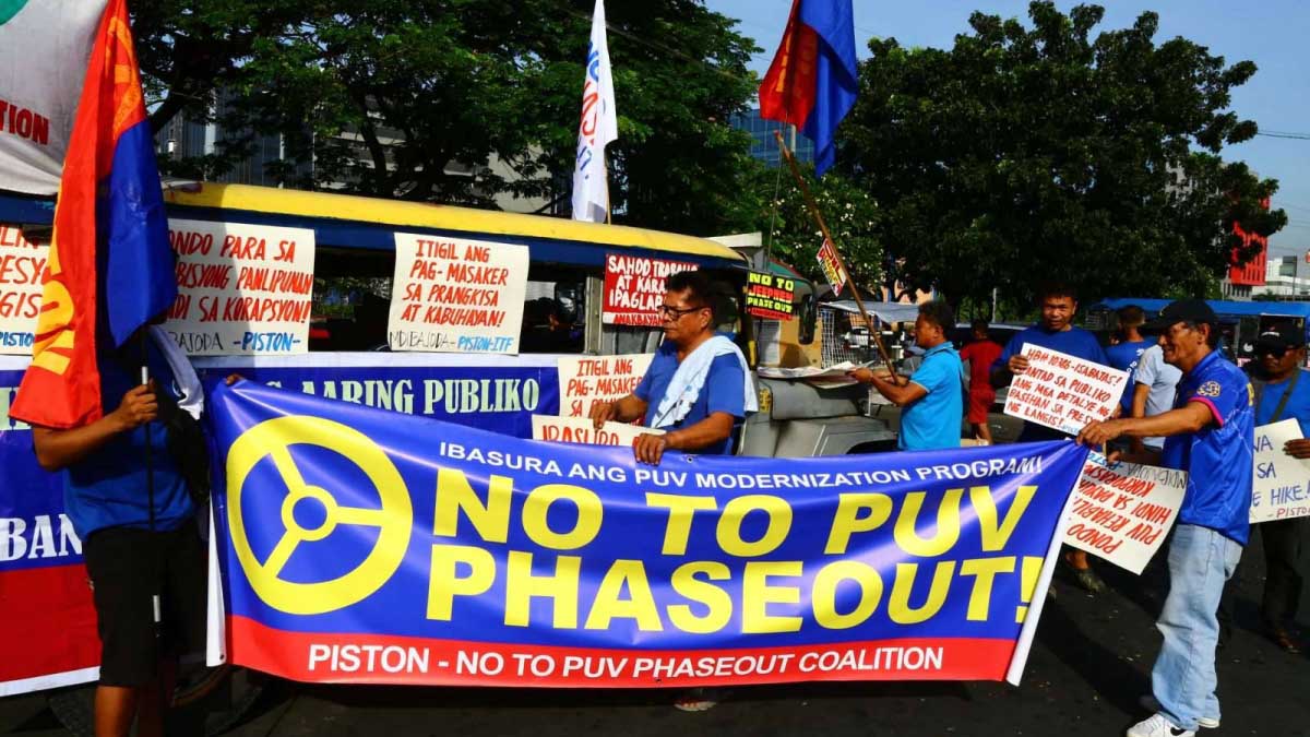 PIStoN Jeepney phaseout rally protest