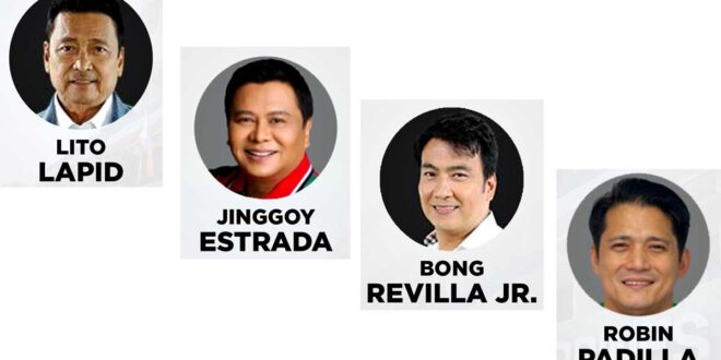 Bong Revilla Jinggoy Estrada Robin Padilla Lito Lapid