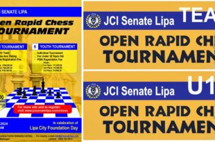 JCI Senate Lipa Open Rapid Chess Tournament